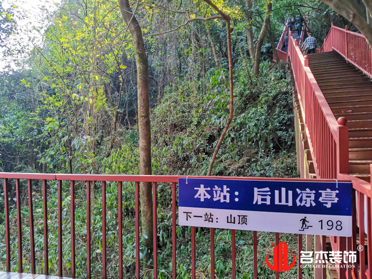 登頂中